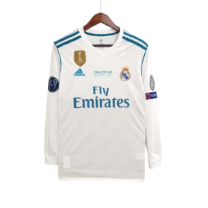 Camiseta Retro Real Madrid 17/18 1ª Equipación – Edición Final Champions League (manga larga)