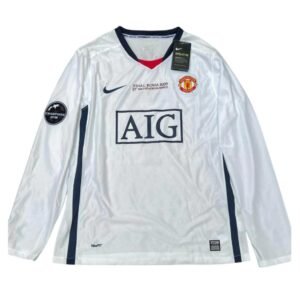 Camiseta Retro Manchester United 08/09 manga larga – Edición Final Champions League