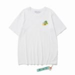 Camiseta Off-White Oversize Blanca Pintura