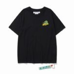 Camiseta Off-White Oversize Negra Pintura