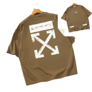 Camiseta Off-White Oversize Marrón