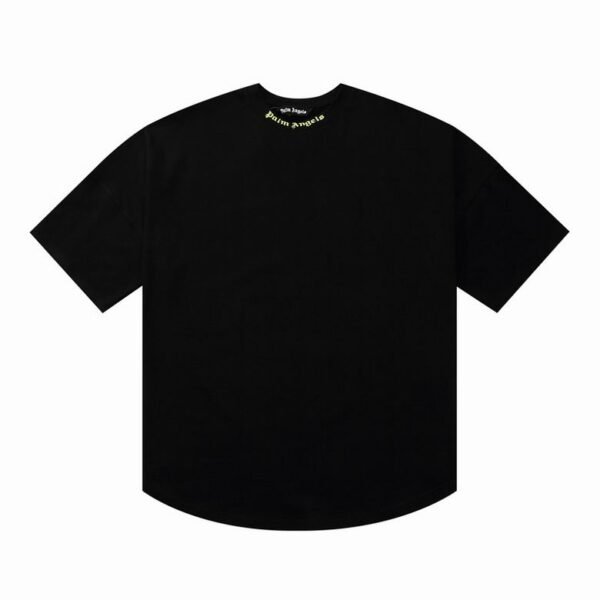 Camiseta Palm Angels Negra y Fluorescente