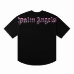 Camiseta Palm Angels Negra y Rosa