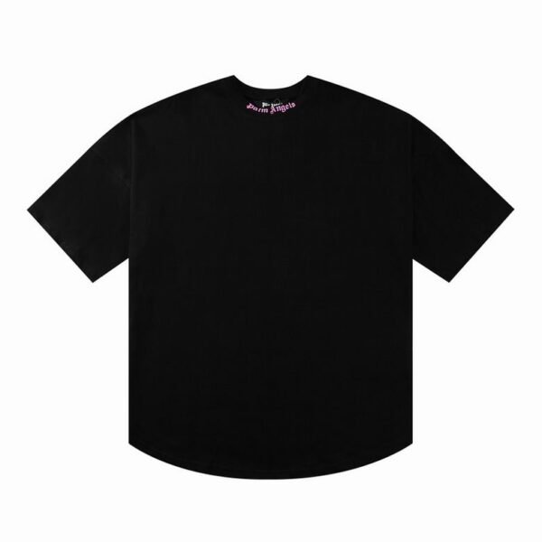 Camiseta Palm Angels Negra y Rosa